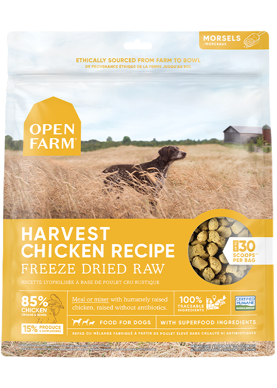 Open Farm Freeze Dried Raw Harvest Chicken Fashion