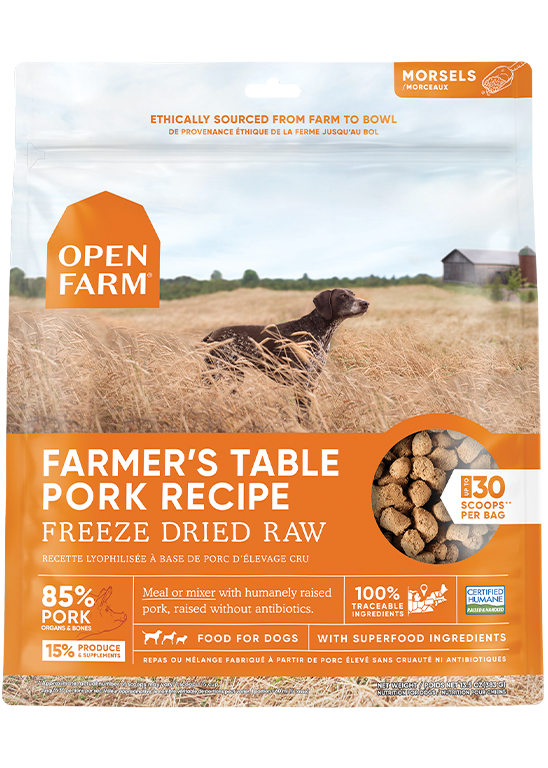 Open Farm Freeze Dried Raw Farmers Table Pork Online Sale