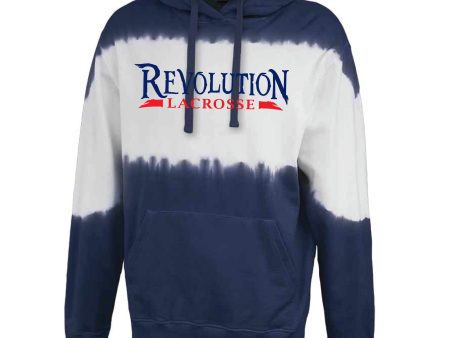 Revolution Lax Tie-Dye Hooded Sweatshirt 8501- RED or NAVY For Cheap