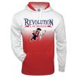 Revolution Lax Ombre Hooded Sweatshirt 2403 - RED OR NAVY Hot on Sale