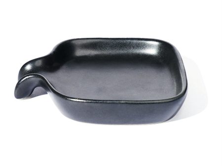 Black Drip Ceramic Dish For Sale