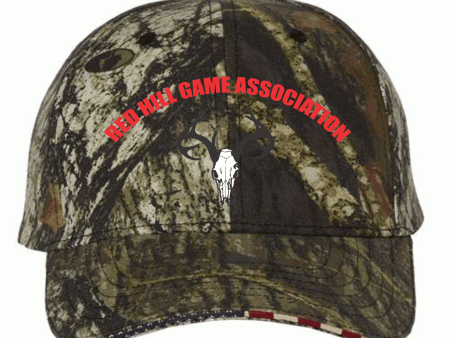 1 Red Hill Game Association - Camo Flag Hat USA350 on Sale