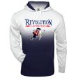 Revolution Lax Ombre Hooded Sweatshirt 2403 - RED OR NAVY Hot on Sale