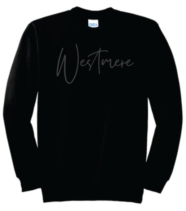 Westmere - Staff Only - Black on Black - Crew Neck Sweatshirt Online