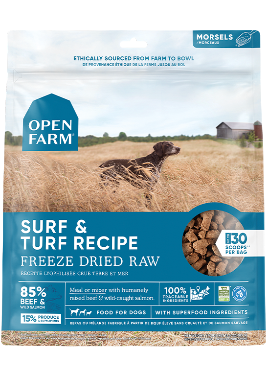 Open Farm Freeze Dried Raw Dog Surf & Turf For Discount