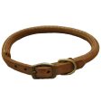 Rustic Leather Round Collar - Brown Online Hot Sale