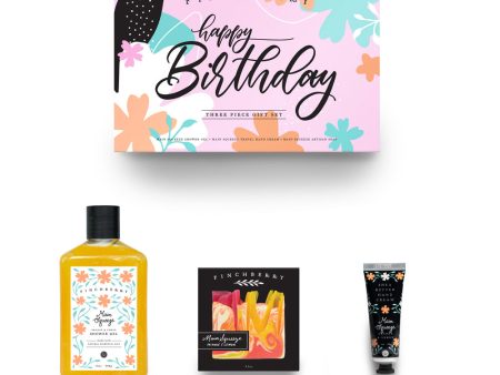 Happy Birthday Gift Set - 3 Piece Set Hot on Sale