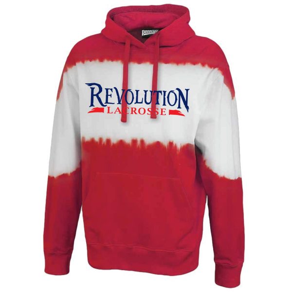 Revolution Lax Tie-Dye Hooded Sweatshirt 8501- RED or NAVY For Cheap