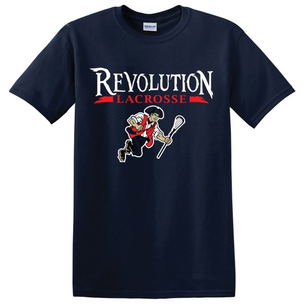 Revolution Lax Cotton Tee g500- Grey or Navy Online now