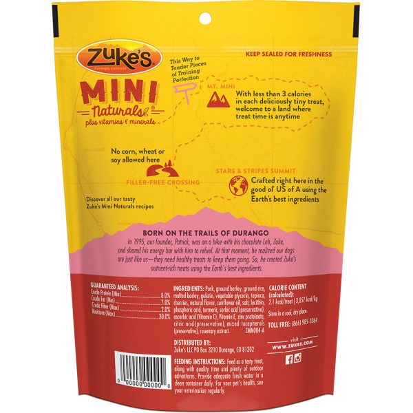 Zukes Mini Natural Training Treats - Pork Cheap