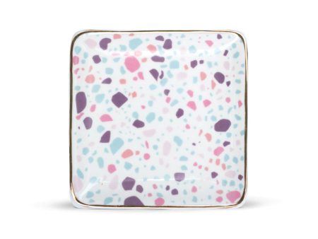 Pastel Terrazzo Ceramic Soap Dish Online now