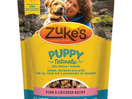 Zukes Puppy Natural Training Treats - Pork & Chickpea Supply