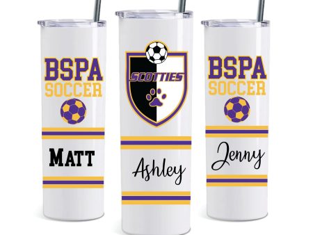 Ballston Spa Soccer - 20oz Stainless Steel Tumbler on Sale