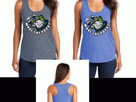 What the Puck - Ladies Racer back Tank - DM138L For Cheap