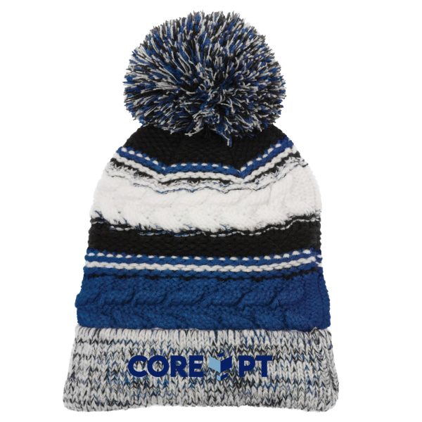 Core Physical Therapy Knit Pom Pom Hat stc21 Fashion