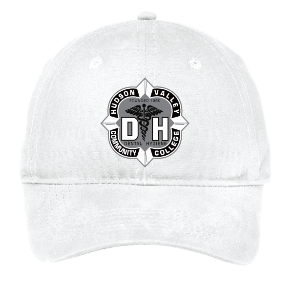 Hudson Valley Dental Hygiene Port and Company CP96 White Hat (Sliver Stitching) For Cheap