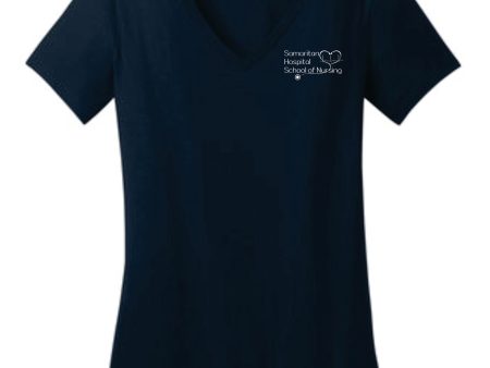 Samaritan Hospital - Ladies V- Neck Tee Online now