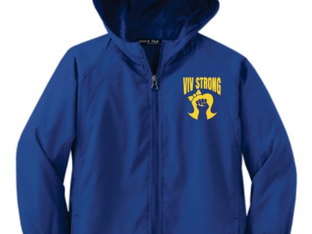 VIV STRONG - YOUTH   ADULT FULL ZIP WINDBREAKER For Discount