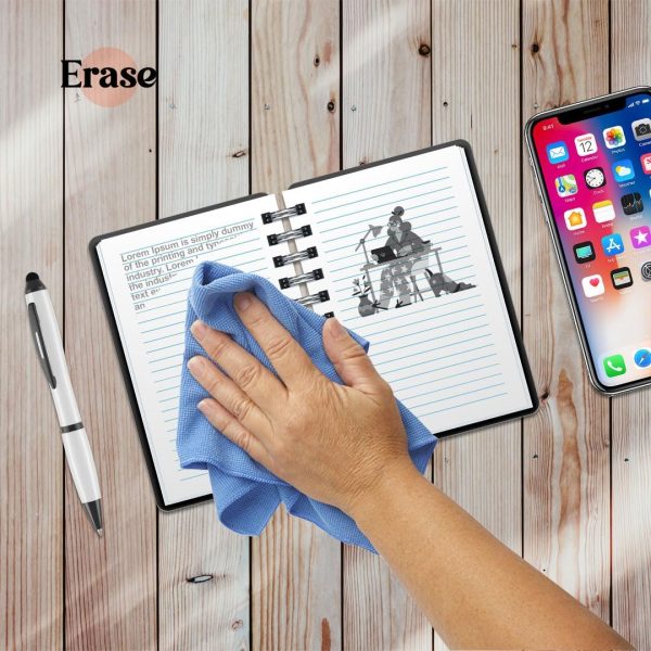 The Fusion Square Scannable Reusable A5 Notebooks with Erasable Pen, Micro Fiber Wipe and Case Fashion