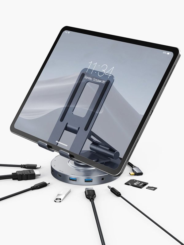 8 IN 1 Aluminum USB C Hub & Stand for iPad Pro Online