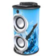 Supersonic Portable Bluetooth Rechargeable Speaker-Blue (Music) Cheap