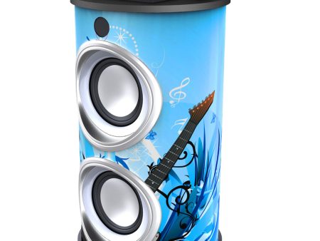 Supersonic Portable Bluetooth Rechargeable Speaker-Blue (Music) Cheap