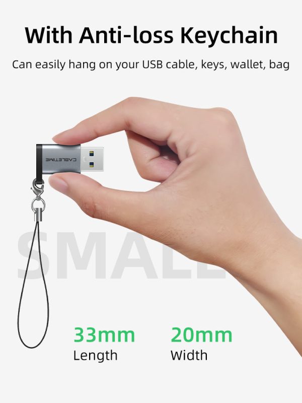 USB C Female to USB A Male Adapter 5Gbps Supply