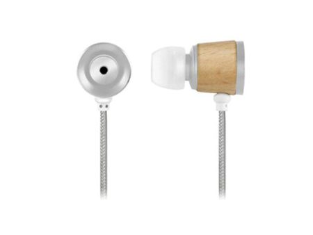 Wooden Chamber Headphones- Silver Cheap