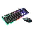 USB Wired Gaming Keyboard Mouse Combos PC Rainbow Colorful LED Backlit Gaming Mouse and Keyboard Set Kit for Home Office Gamer Online now