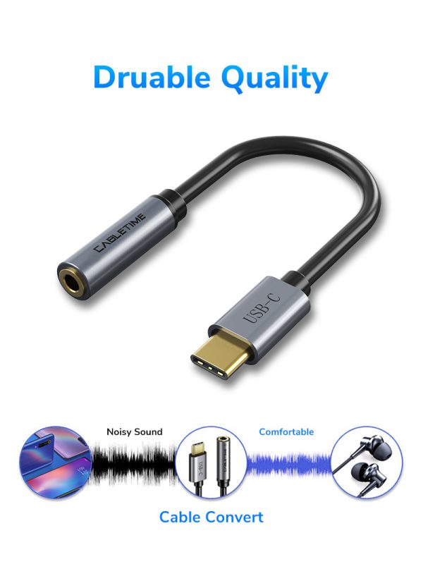 USB Type C To 3.5 MM Audio Aux Jack Adapter Online Sale