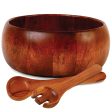 Gibson Home Laroda 3-Piece Salad Bowl Set, Brown Wood Hot on Sale