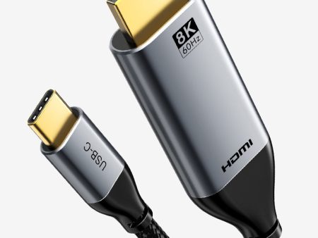 8K 60Hz USB Type C to HDMI 2.1 Cable For Discount