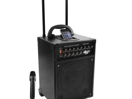 600 Watt VHF Wireless Portable PA System Echo w iPod Dock Supply