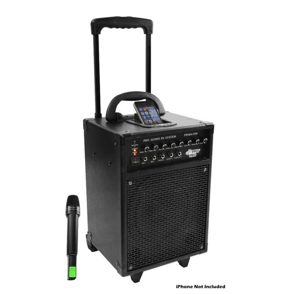 600 Watt VHF Wireless Portable PA System Echo w iPod Dock Supply