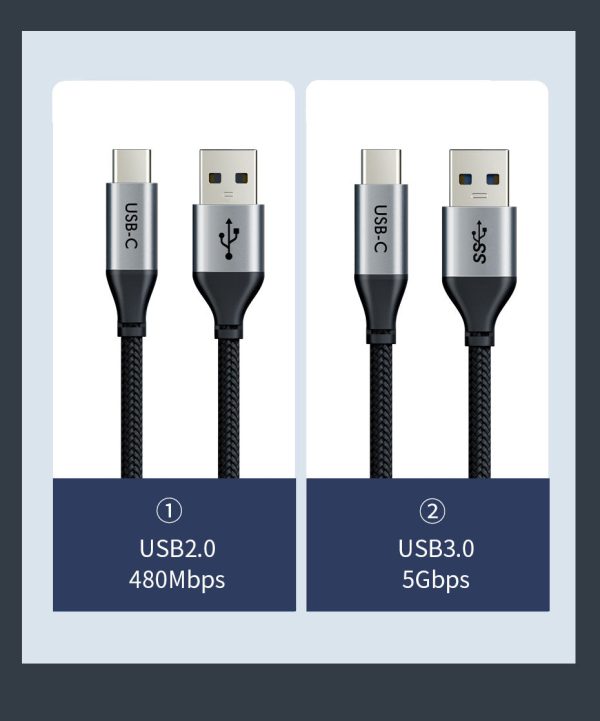 Superspeed 5Gbps USB 3.0 A to USB C Charge Cable 3m For Discount