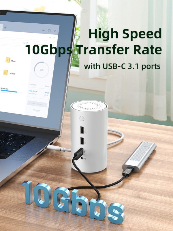 10 IN 1 USBC Docking Station with Negative Ion Air Purifier Online