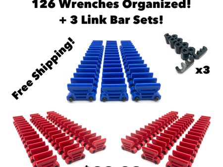 126 Wrench Drawer Take Over Bundle + 3 FREE Link Bar kits! (New Poly Pro Rods) Hot on Sale