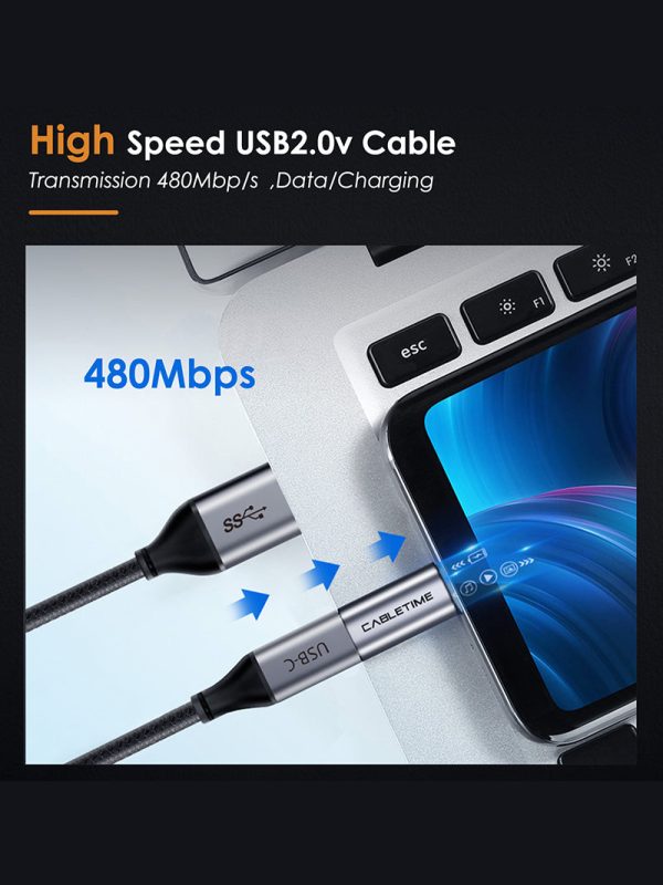 USB 2.0 Micro B to USB Type C Adapter Converter M F Online Hot Sale