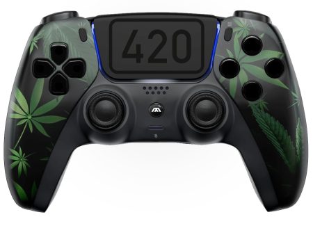 Custom Wireless UN-MODDED PRO Controller Compatible with PS5 Exclusive Unique Design (420 Black) Sale