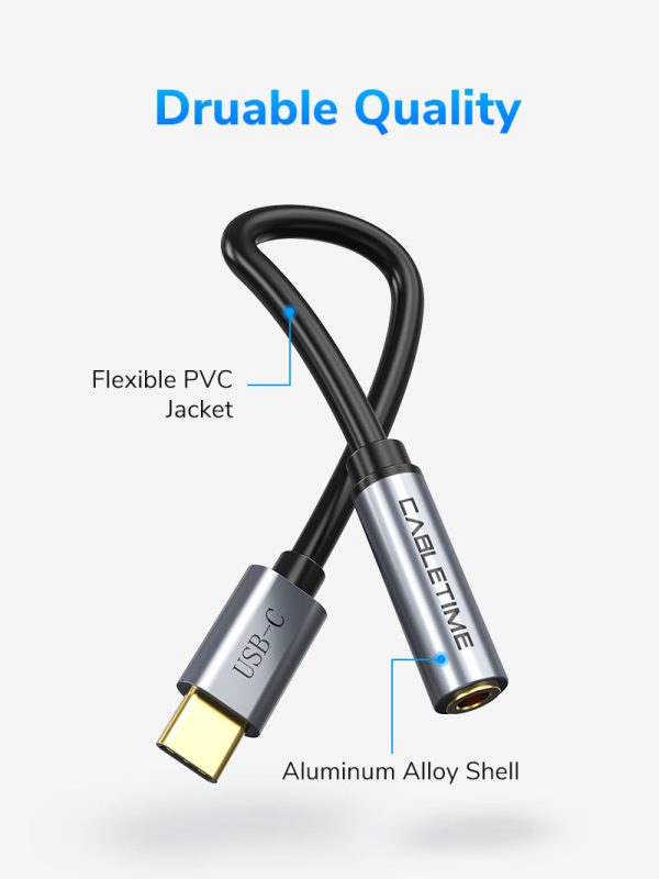 USB Type C To 3.5 MM Audio Aux Jack Adapter Online Sale