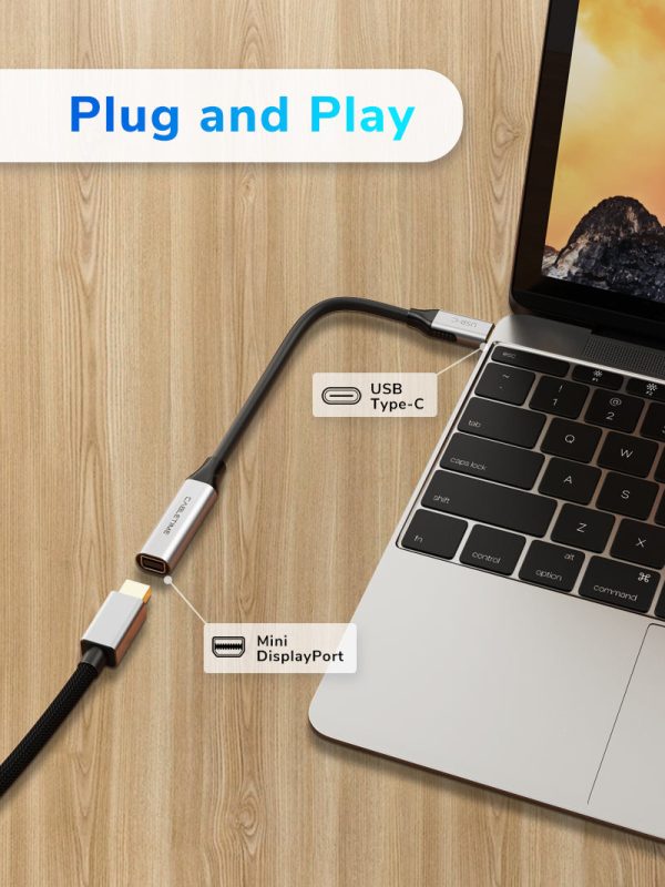 USB Type C to Mini DisplayPort Adapter 4K 60Hz for MacBook Online Sale