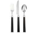 Gibson Home Palmdale12 Piece Stainless Steel Flatware Set with Black Handles Hot on Sale