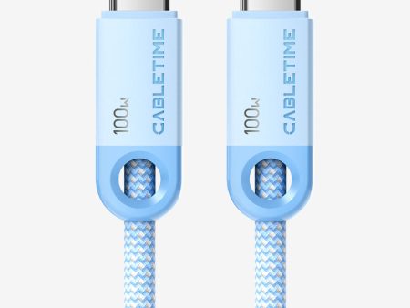 100W USB C to USB C Fast Charger Cable Braided 2M for iPhone 16 16 Plus 16 Pro 16 Pro Max 15 Online