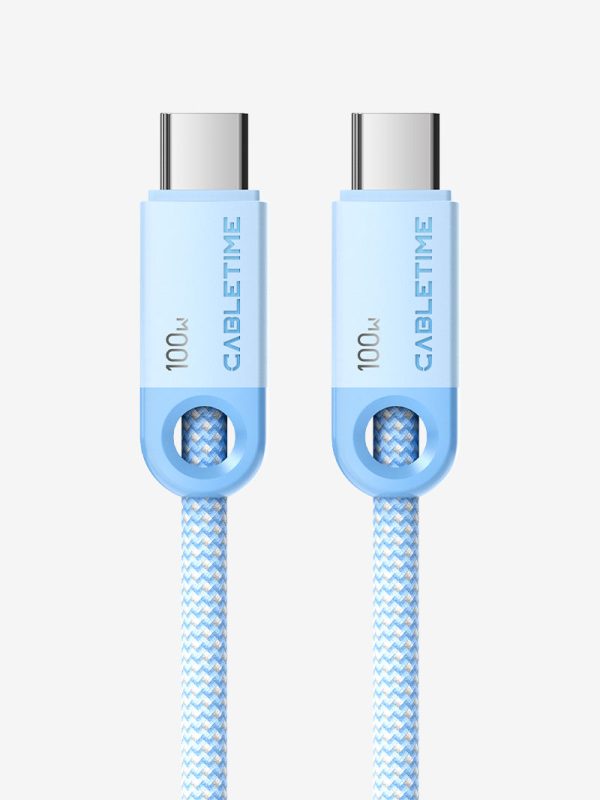 100W USB C to USB C Fast Charger Cable Braided 2M for iPhone 16 16 Plus 16 Pro 16 Pro Max 15 Online