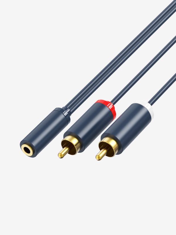 3.5mm Female to 2 RCA Male Cable Audio Y Adapter For Cheap