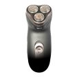 Vivitar 3-Head Rotary Rechargeable Cordless Shaver Contours to Face Chin and Jaw Supply