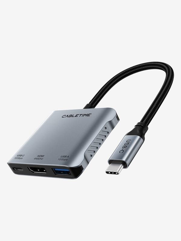 10Gbps 5 IN 1 USB C Hub with HDMI 4K 60Hz 140w Power Delivery For Discount