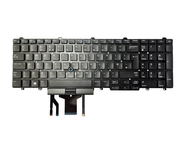 Dell Latitude E5550 E5570 E5580 5590 UK QWERTY Backlit Keyboard FP37Y For Sale