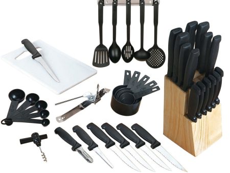 Gibson Home Total Kitchen 41-Piece Cutlery Combo Set Fashion