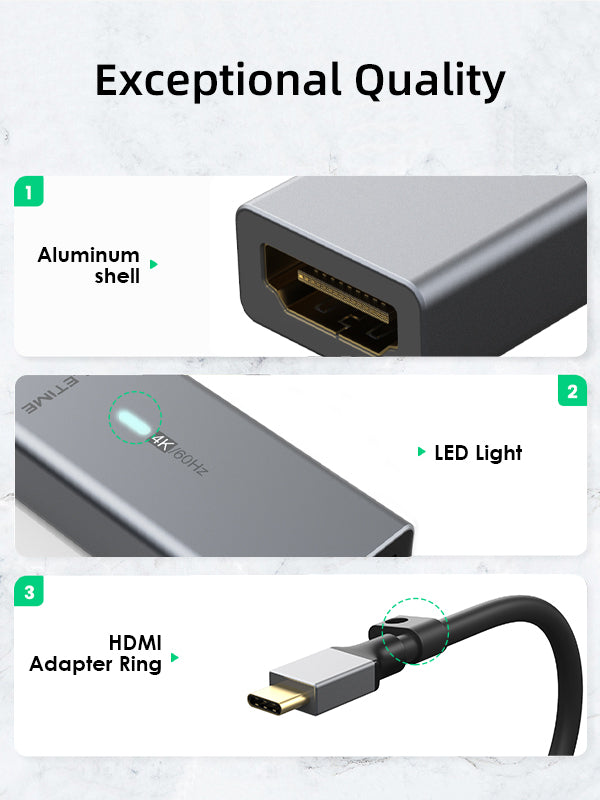 USB Type C Male To HDMI Female Adapter Online